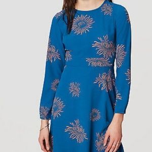 Loft Blue Sleeve Dress size 0P